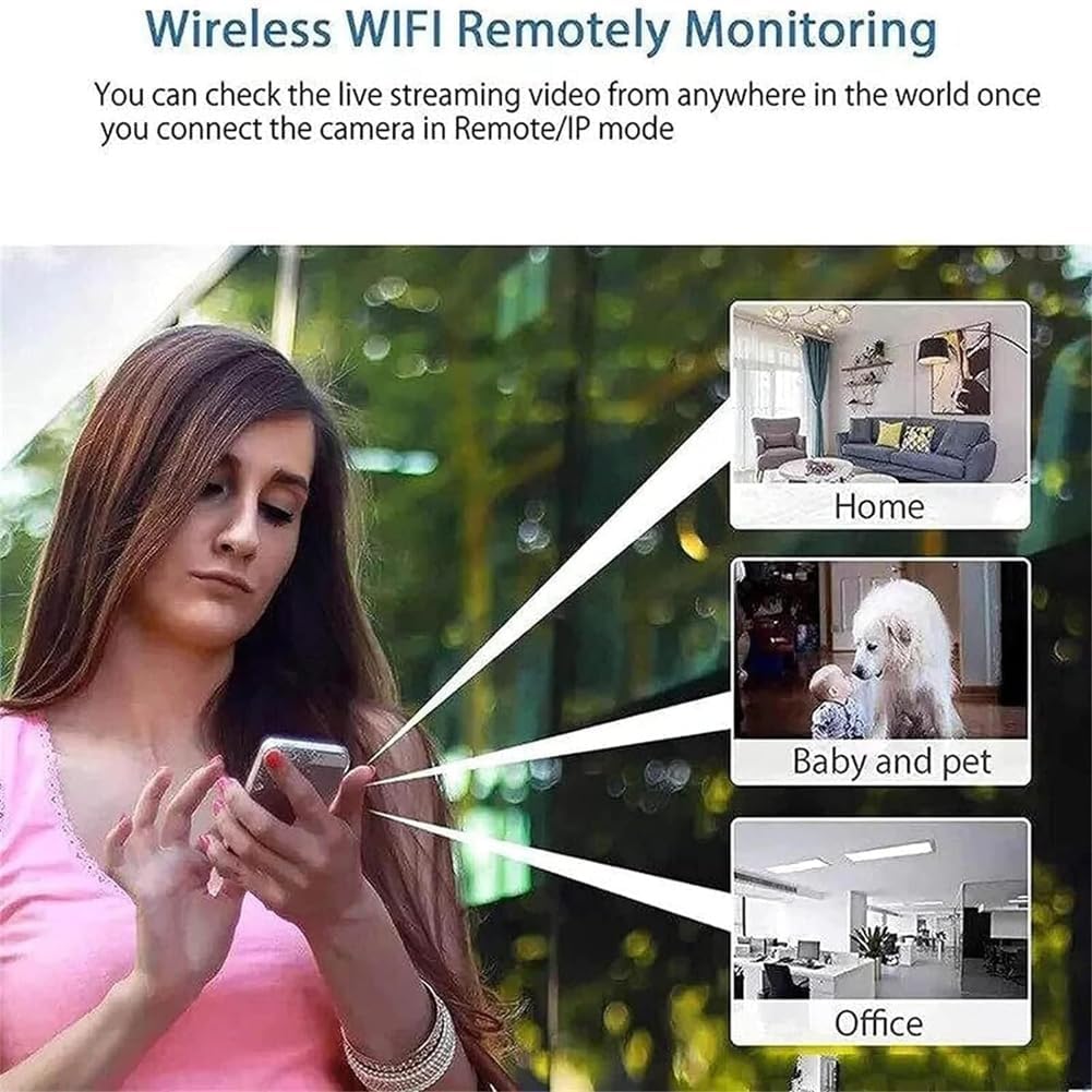JDIV™ RM VisionPro X5 Mini Wireless Camera - 1080p HD, WiFi, Night Vision & Motion Detection (No Card)
