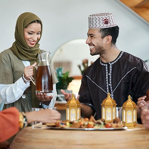 Ramadan Candle Lantern Led Eid Mubarak Lantern Ramadan Mubarak Lanterns Decorative Moon Star Ramadan
