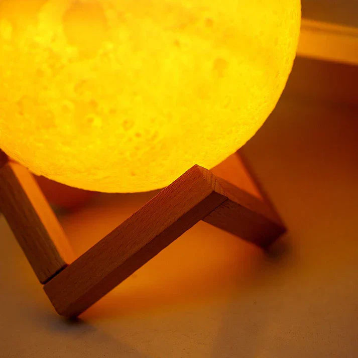 NoorWave™ 4-in-1 Quran Speaker with 16-Color 3D Moon Lamp & Recitation